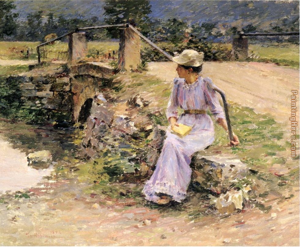 La Debacle painting - Theodore Robinson La Debacle art painting